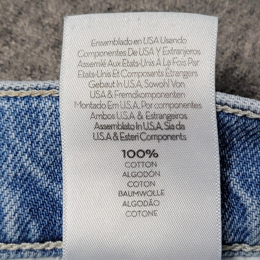 Mother The Rambler Ankle Jeans Women's 28 Bucket List Light Wash Button Fly USA - Picture 12 of 13